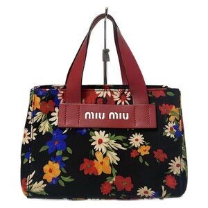 バッグ MIU MIU Reversible Tote Crackle Leather 美品】 MIU MIU Reversible Tote Crackle Leather / ミュウ